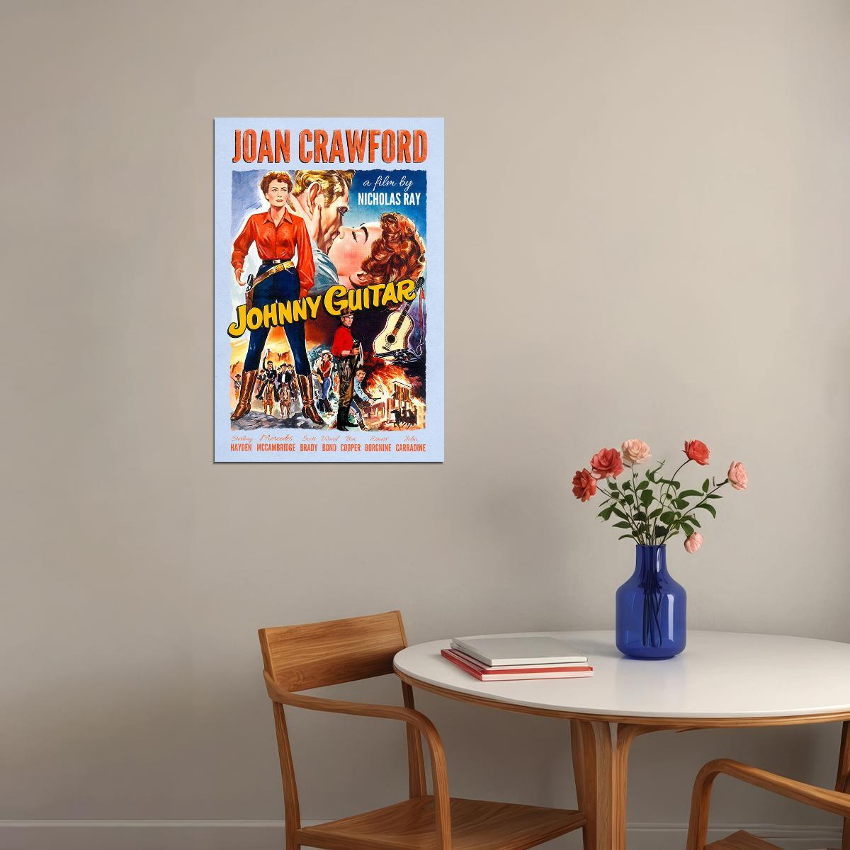 Johnny Guitar Movie Drama Western Adventure Poster Wall Art Print Home Wall Decor