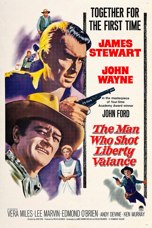 The Man Who Shot Liberty Valance Movie Drama Western Poster Wall Art Print Home Wall Decor - xonomax