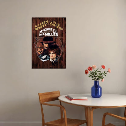 Mc. Cabe And Mrs. Miller Movie Drama Western Poster Wall Art Print Home Wall Decor - xonomax
