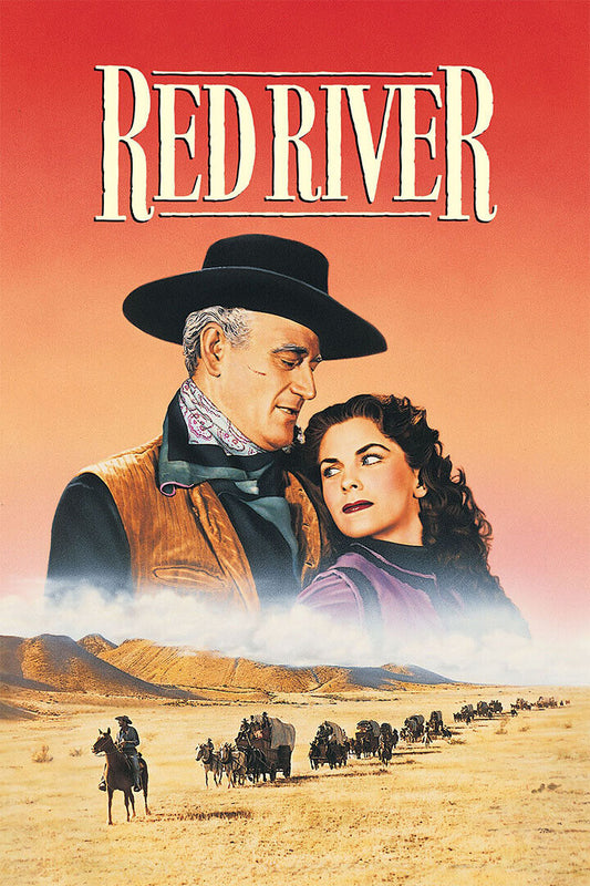 Red River 1948 Movie Drama Western Poster Wall Art Print Home Wall Decor - xonomax