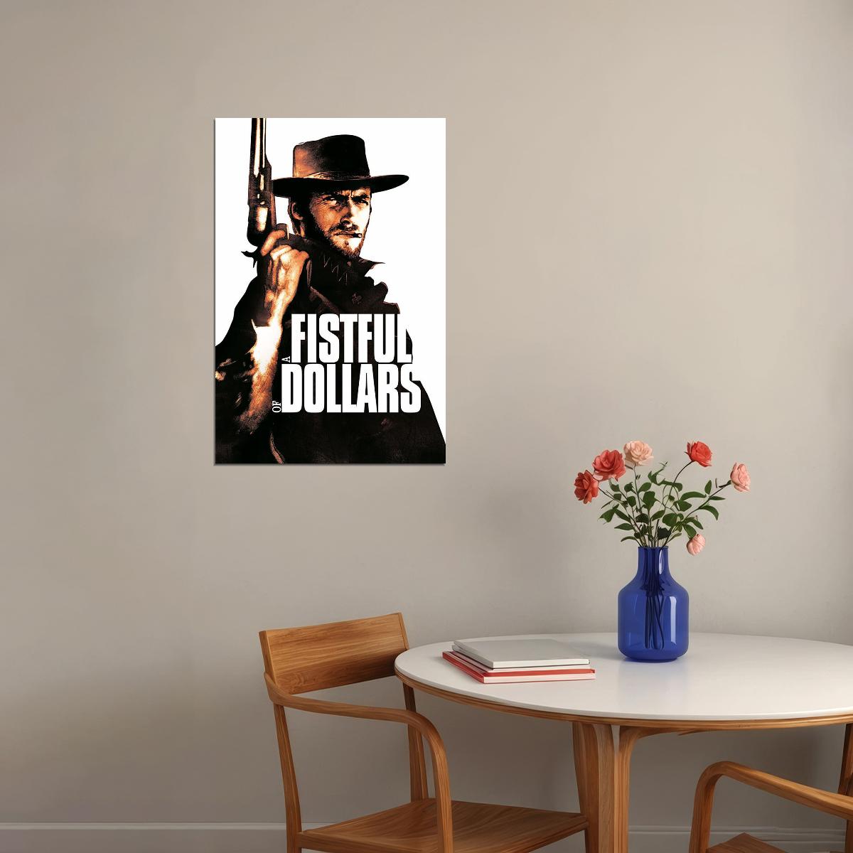 A Fistful Of Dollars Movie Action Drama Western Poster Wall Art Print Home Wall Decor - xonomax