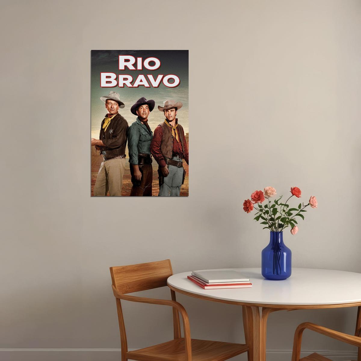 Rio Bravo Movie Drama Western Poster Wall Art Print Home Wall Decor - xonomax