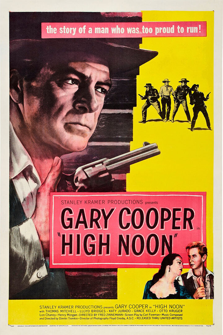 High Noon Movie Drama Thriller Western Poster Wall Art Print Home Wall Decor - xonomax