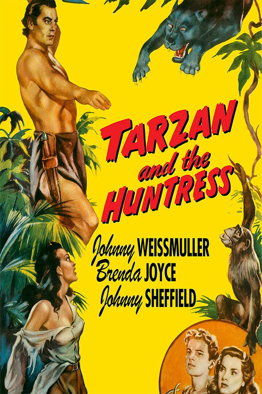 Tarzan And The Huntress Classic Movie Romance Action Poster Wall Art Print Home Wall Decor - xonomax