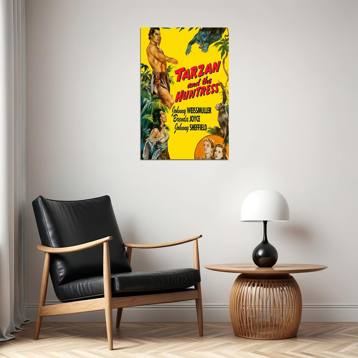 Tarzan And The Huntress Classic Movie Romance Action Poster Wall Art Print Home Wall Decor - xonomax