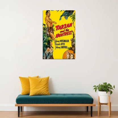Tarzan And The Huntress Classic Movie Romance Action Poster Wall Art Print Home Wall Decor - xonomax