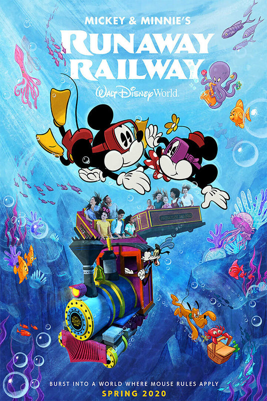 Runway Railway Animation Movie Comedy Attraction Poster Wall Art Print Home Wall Decor - xonomax