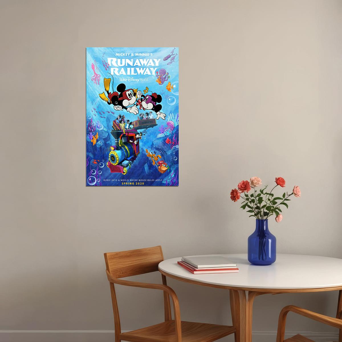Runway Railway Animation Movie Comedy Attraction Poster Wall Art Print Home Wall Decor - xonomax