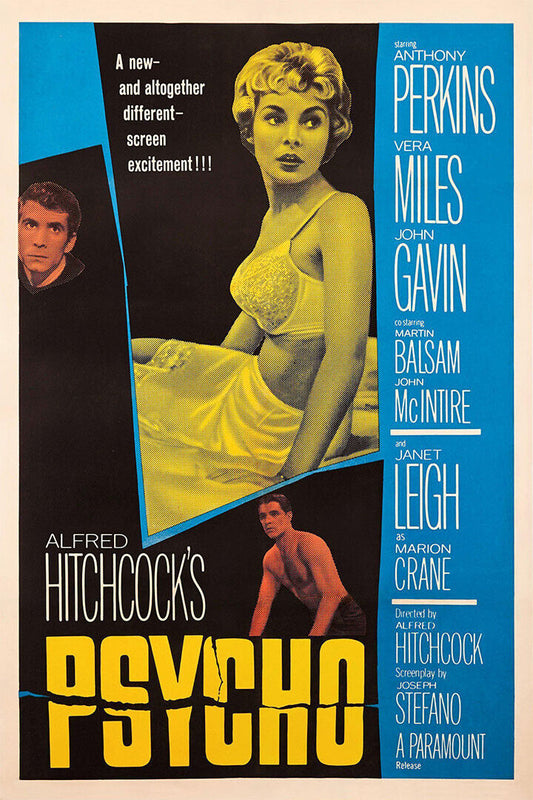Psycho Movie Classic Horror Thriller Mystery Vintage Poster Wall Art Print Home Wall Decor - xonomax