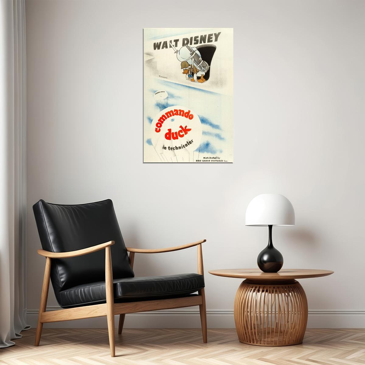 Commando Duck Ww2 1944 Cartoon Movie Poster Wall Art Print Home Wall Decor - xonomax