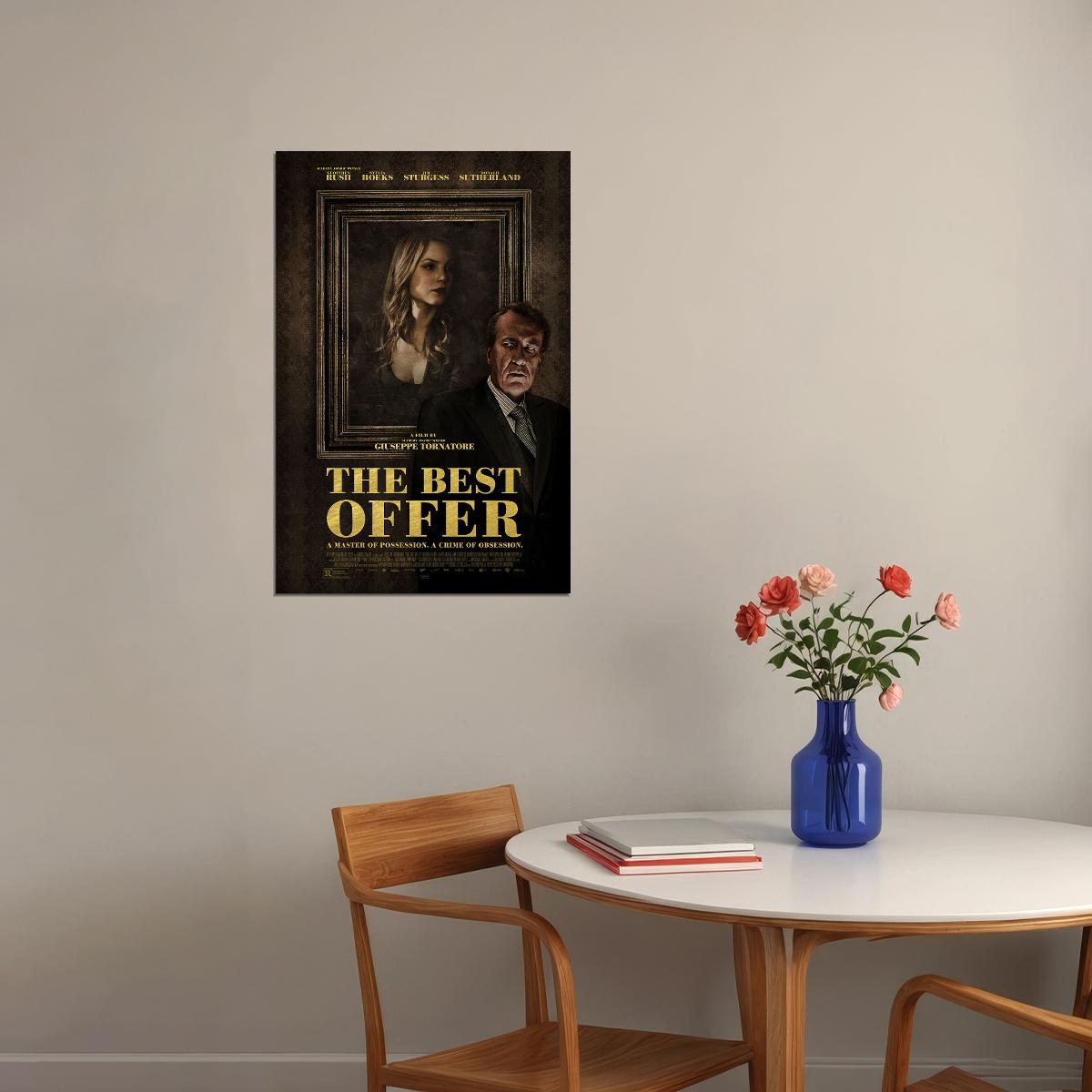 The Best Offer Movie Crime Drama Mystery Poster Wall Art Print Home Wall Decor - xonomax