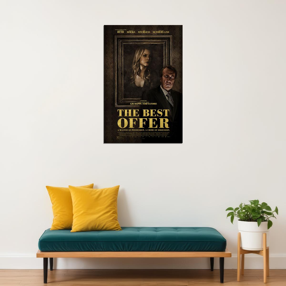 The Best Offer Movie Crime Drama Mystery Poster Wall Art Print Home Wall Decor - xonomax