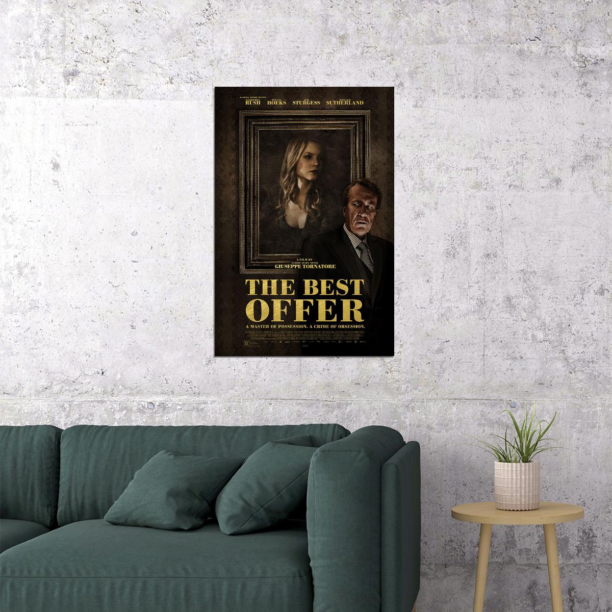 The Best Offer Movie Crime Drama Mystery Poster Wall Art Print Home Wall Decor - xonomax