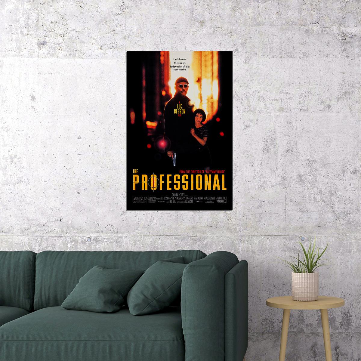 Leon: The Professional Movie Action Crime Poster Wall Art Print Home Wall Decor - xonomax
