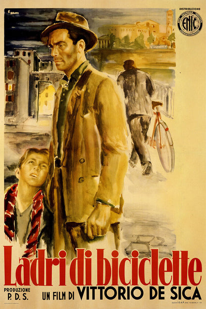 Bike Thieves Movie Drama Action War Poster Wall Art Print Home Wall Decor - xonomax