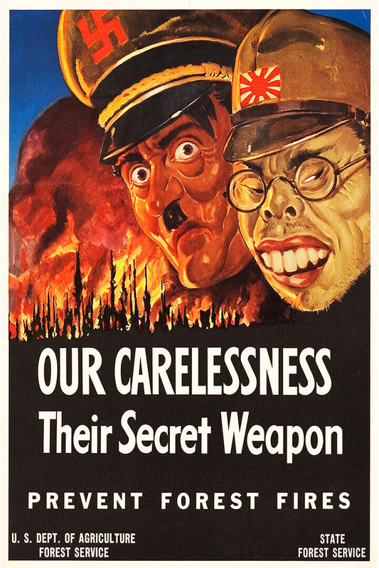 Our Carelessness Forest Fires World War 2 Poster Wall Art Print Home Wall Decor - xonomax