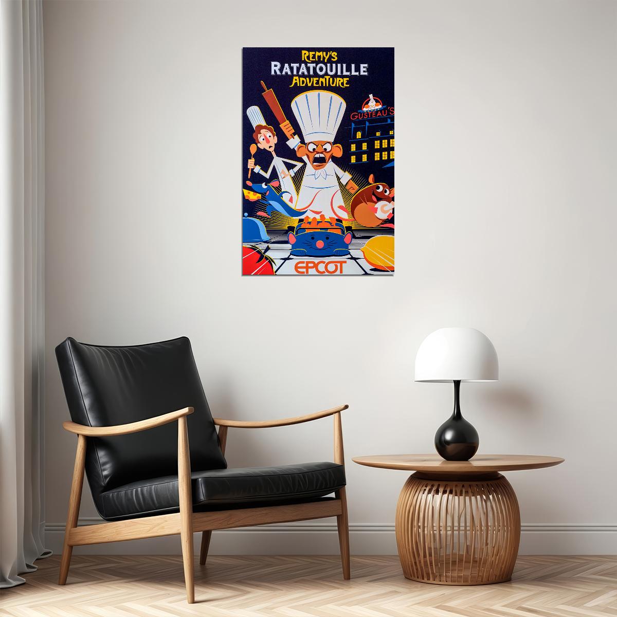 Epcot Center Attraction Remy's Ratatouille Adventure Poster Wall Art Print Home Wall Decor - xonomax