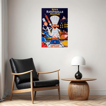 Epcot Center Attraction Remy's Ratatouille Adventure Poster Wall Art Print Home Wall Decor - xonomax