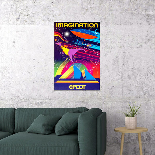 Epcot Center Attraction Epcot Center Vintage Poster Wall Art Print Home Wall Decor - xonomax