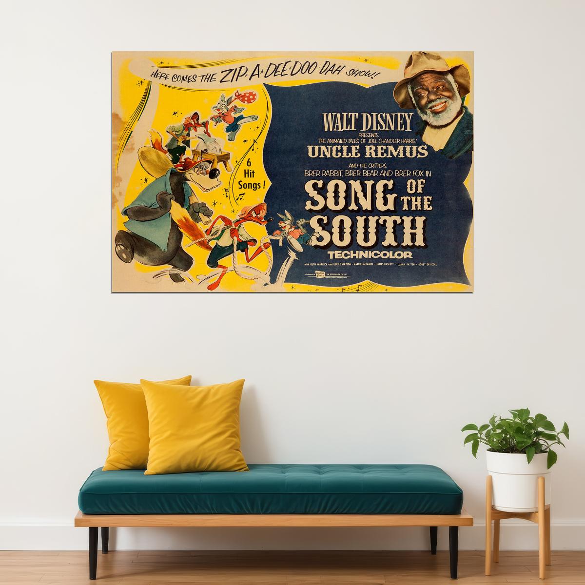 Song Of The South Animation Movie Comedy Family Poster Wall Art Print Home Wall Decor - xonomax