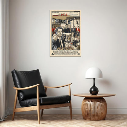 Pulp Classic Movie Action Crime Excitement Poster Wall Art Print Home Wall Decor - xonomax