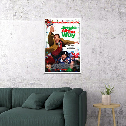 Jingle All The Way Movie Adventure Comedy Family Poster Wall Art Print Home Wall Decor