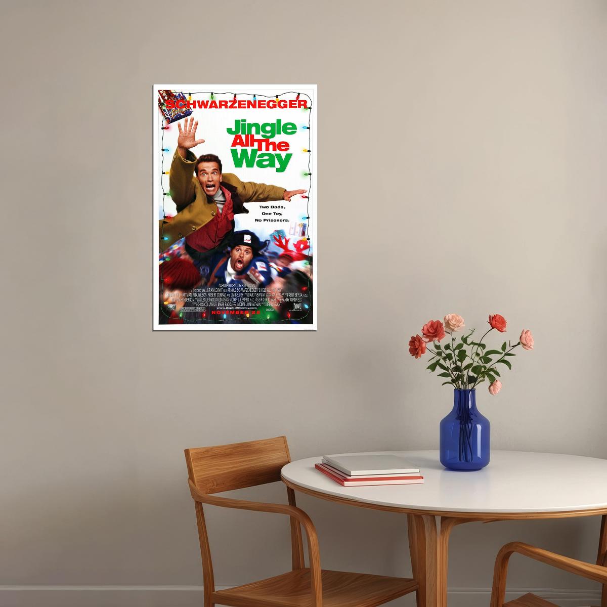 Jingle All The Way Movie Adventure Comedy Family Poster Wall Art Print Home Wall Decor