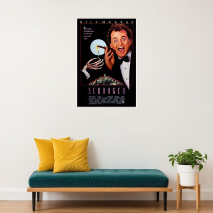 Scrooged Movie Comedy Drama Fantasy Poster Wall Art Print Home Wall Decor