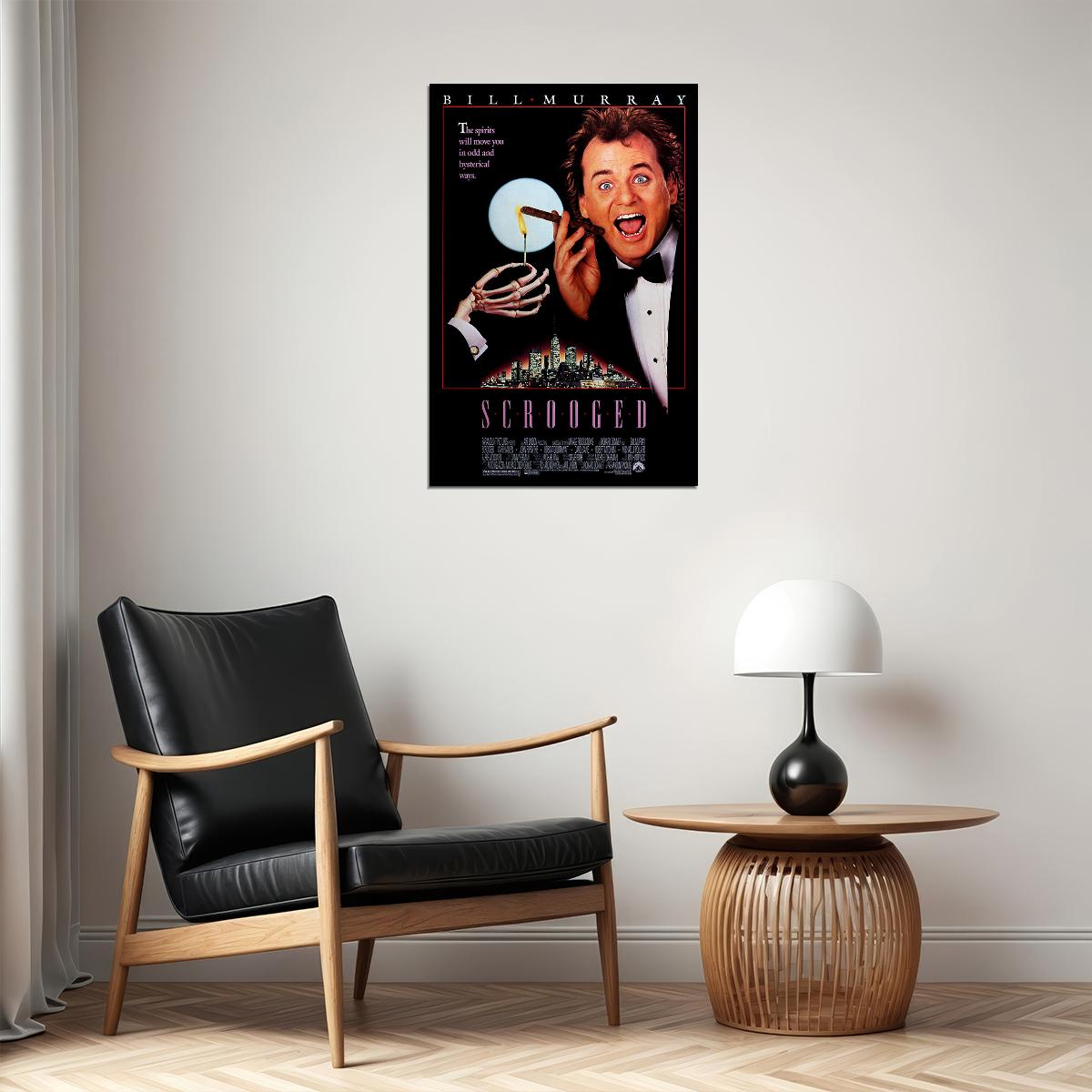 Scrooged Movie Comedy Drama Fantasy Poster Wall Art Print Home Wall Decor