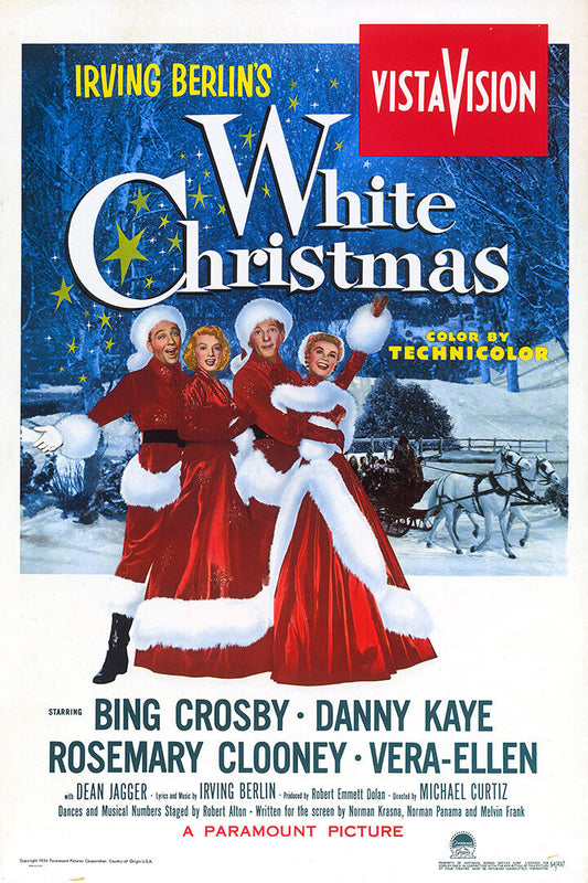 White Christmas Movie Comedy Musical Romance Poster Wall Art Print Home Wall Decor - xonomax