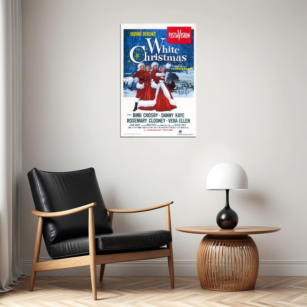 White Christmas Movie Comedy Musical Romance Poster Wall Art Print Home Wall Decor - xonomax