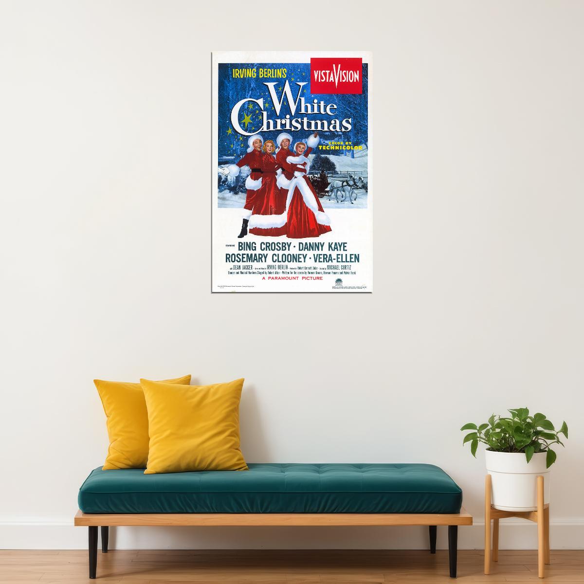 White Christmas Movie Comedy Musical Romance Poster Wall Art Print Home Wall Decor - xonomax