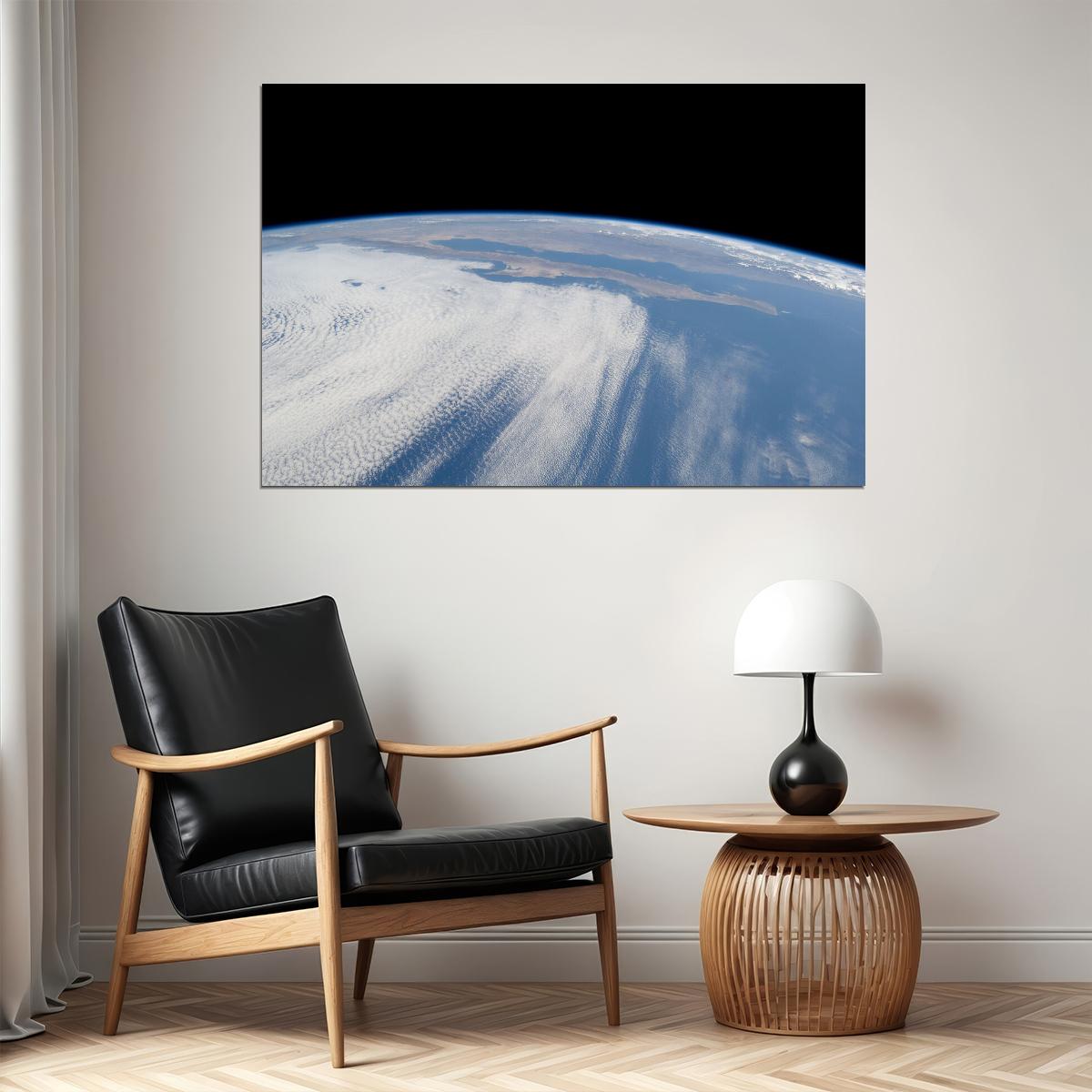 Sts-125 Space Shuttle View Of Earth From Atlantis Poster Wall Art Print Home Wall Decor - xonomax