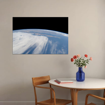 Sts-125 Space Shuttle View Of Earth From Atlantis Poster Wall Art Print Home Wall Decor - xonomax