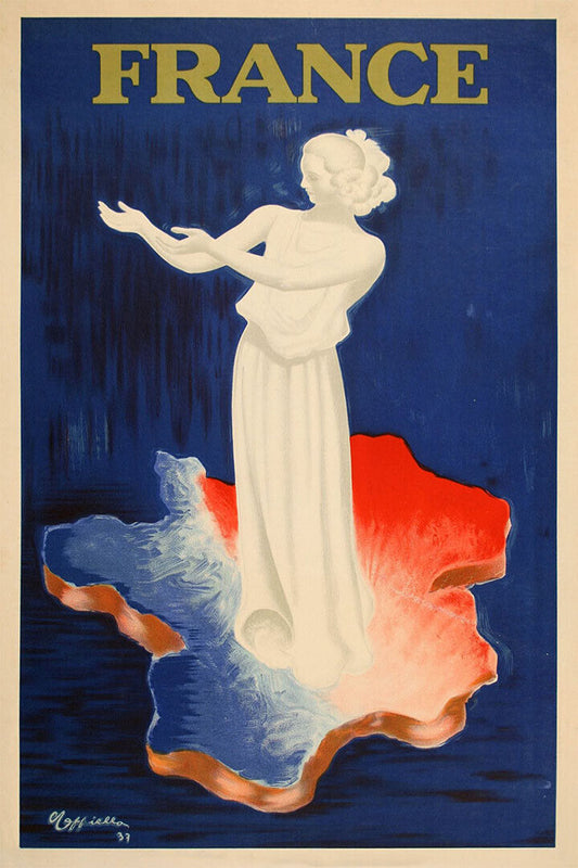 1937 Visit France Country Vintage Style Travel Poster Wall Art Print Home Wall Decor - xonomax