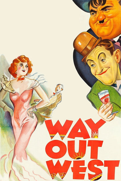Way Out West 1937 Movie Comedy Family Western Poster Wall Art Print Home Wall Decor - xonomax