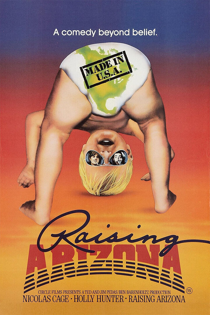 Raising Arizona Movie Comedy Crime Action Poster Wall Art Print Home Wall Decor - xonomax
