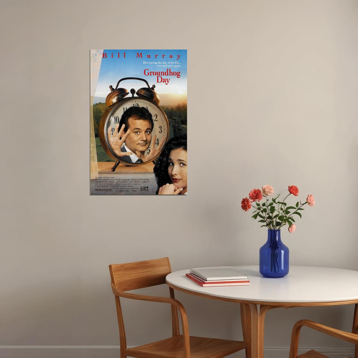 Groundhog Day Movie Comedy Drama Fantasy Poster Wall Art Print Home Wall Decor - xonomax