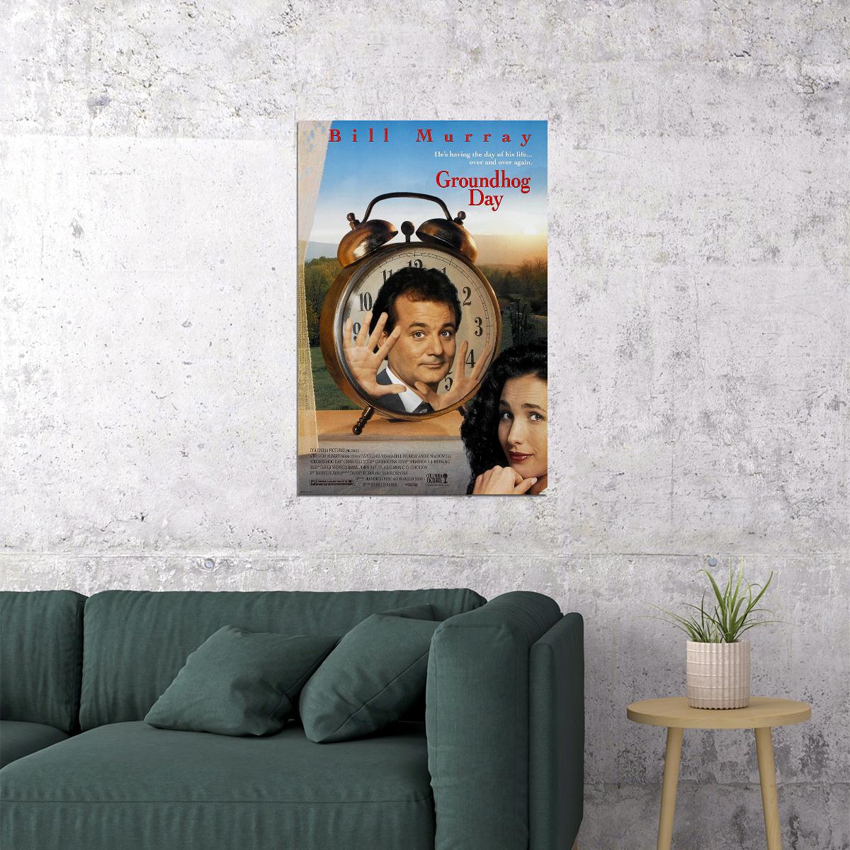 Groundhog Day Movie Comedy Drama Fantasy Poster Wall Art Print Home Wall Decor - xonomax