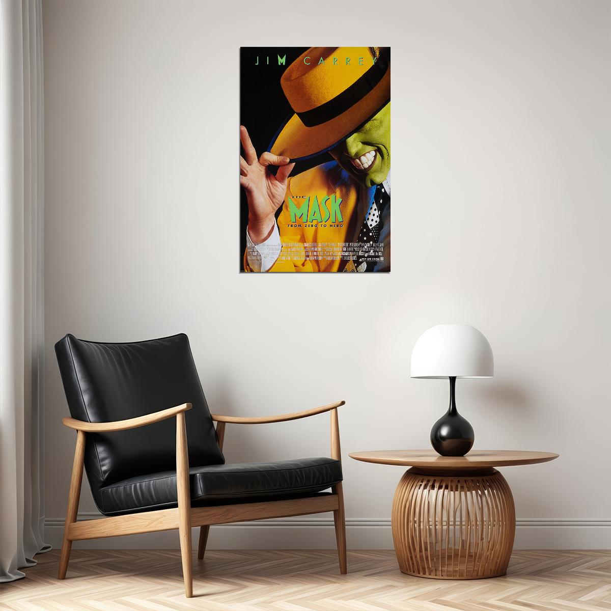 The Mask Movie Crime Action Comedy Poster Wall Art Print Home Wall Decor - xonomax