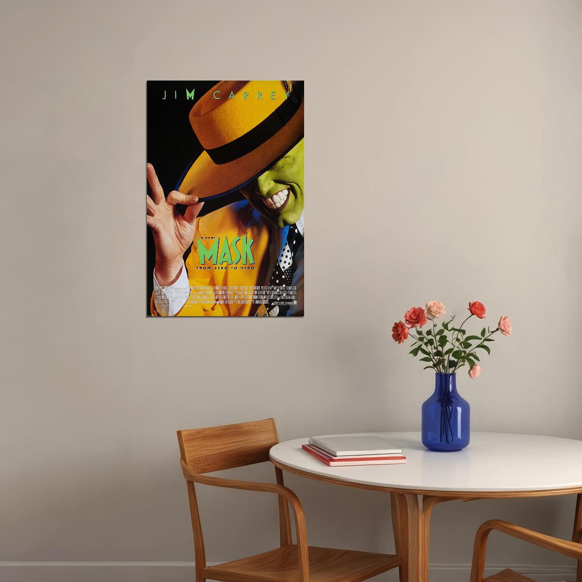 The Mask Movie Crime Action Comedy Poster Wall Art Print Home Wall Decor - xonomax