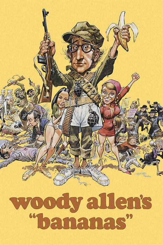 Bananas Movie Comedy Adventure Action Poster Wall Art Print Home Wall Decor - xonomax