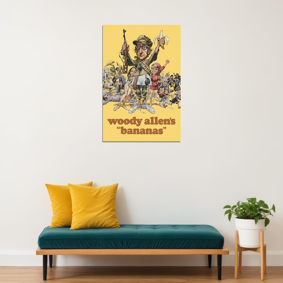 Bananas Movie Comedy Adventure Action Poster Wall Art Print Home Wall Decor - xonomax