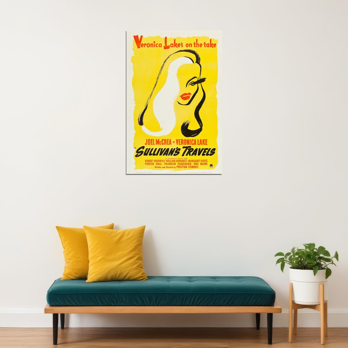 Sullivan's Travels Movie Adventure Comedy Drama Poster Wall Art Print Home Wall Decor - xonomax