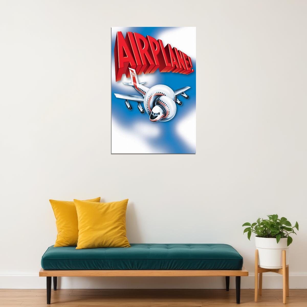 Airplane! Movie Comedy Action Adventure Poster Wall Art Print Home Wall Decor - xonomax