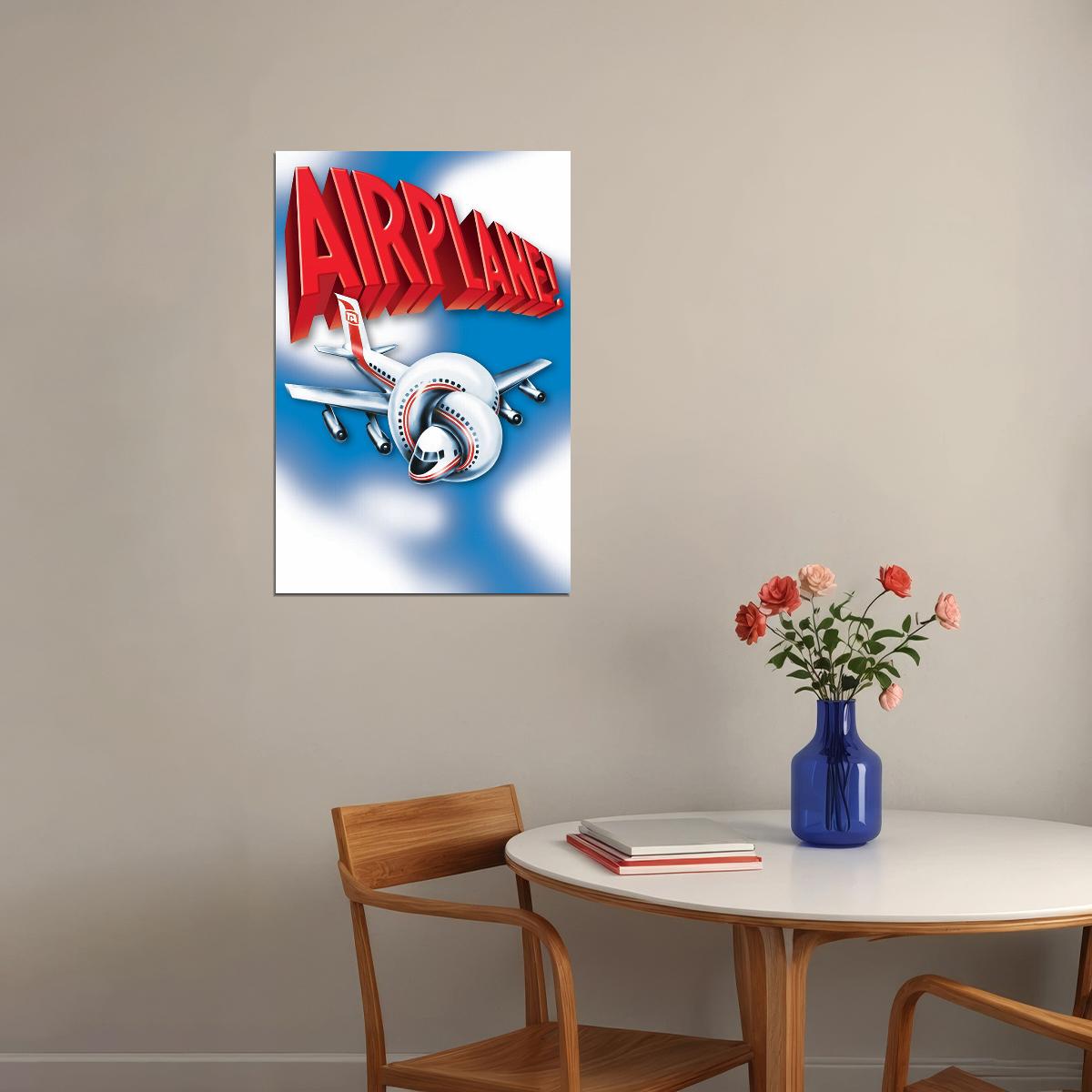Airplane! Movie Comedy Action Adventure Poster Wall Art Print Home Wall Decor - xonomax