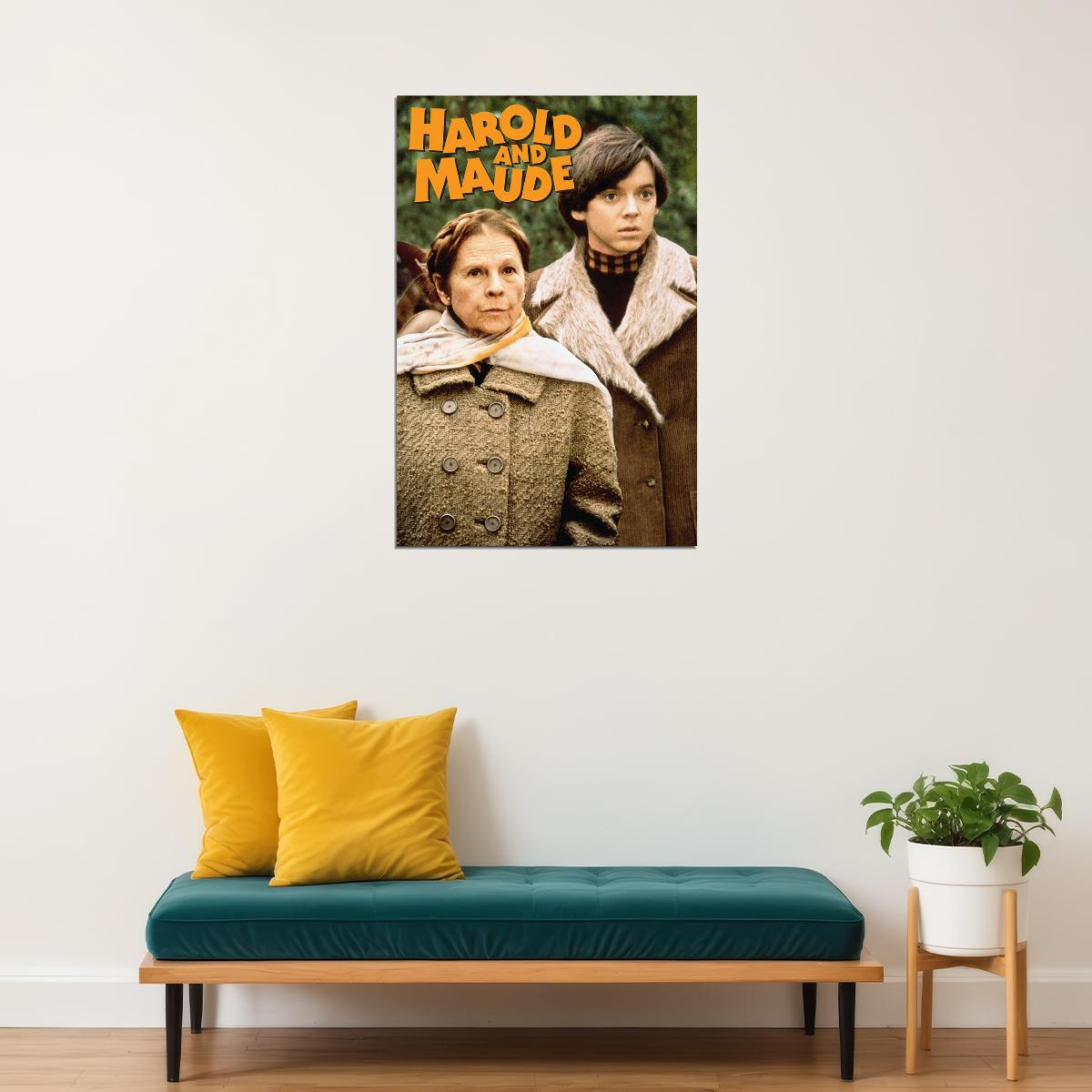 Harold And Maude Movie Comedy Drama Romantic Poster Wall Art Print Home Wall Decor - xonomax
