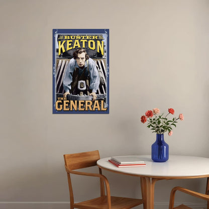 The General 1926 Movie Action Adventure Comedy Poster Wall Art Print Home Wall Decor - xonomax