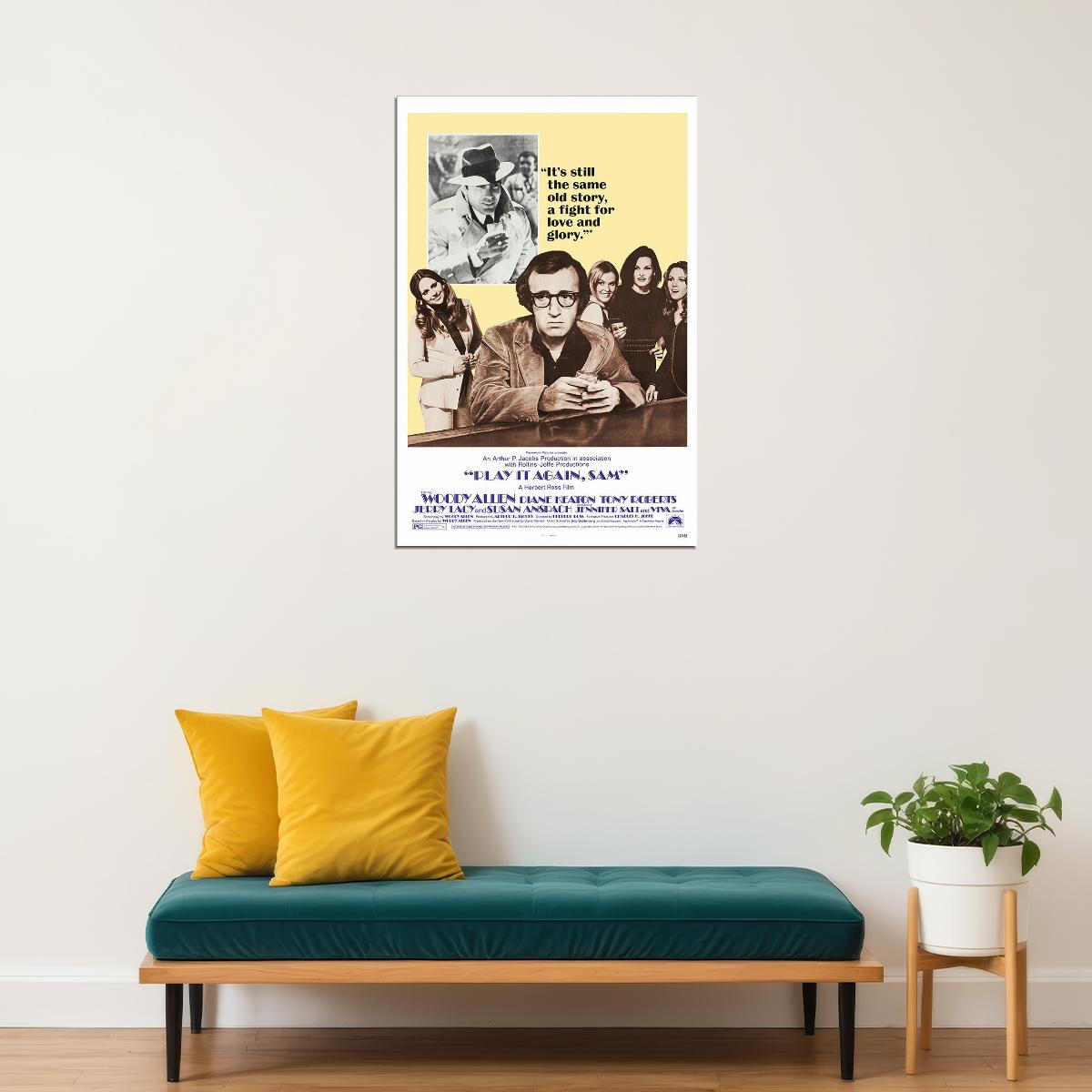 Play It Again Sam Movie Comedy Romance Poster Wall Art Print Home Wall Decor - xonomax