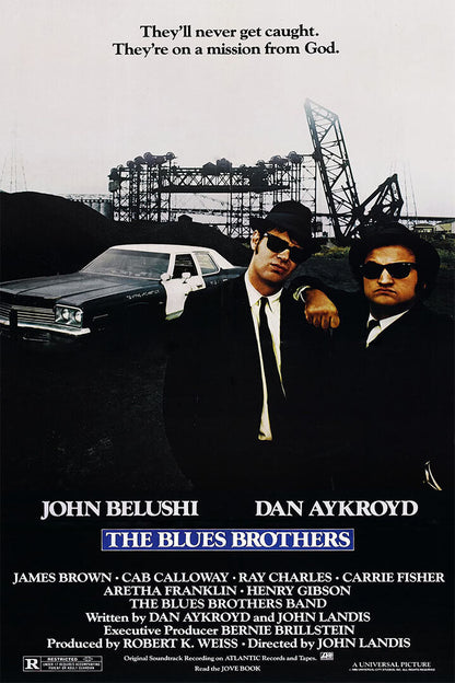 Blues Brothers Movie Classic Film Action Detective Poster Wall Art Print Home Wall Decor - xonomax